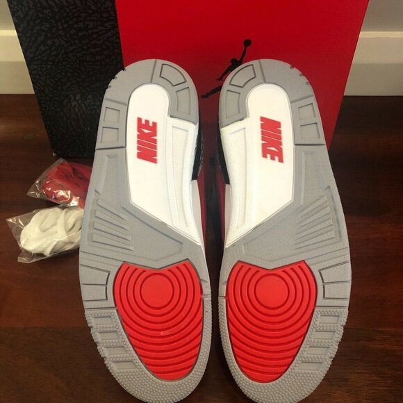 NIKE AIR JORDAN 3 RETRO SE RED CEMENT MENS BNIB DEADSTOCK - Picture 7 of 7